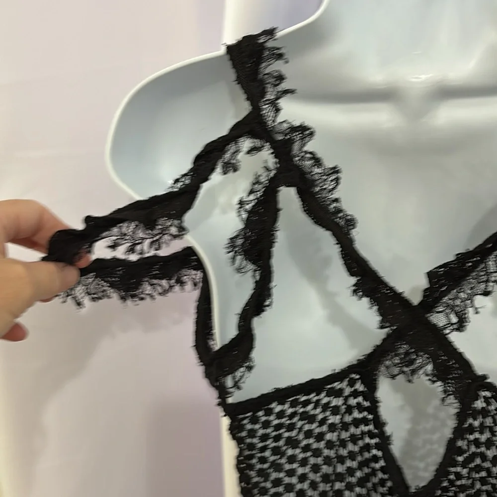 Opening Ceremony Black Lace Dress s - Picture 4 of 8